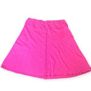 PRANA Women’s Dahlia Pink Organic Cotton A-Line Skirt Size Medium